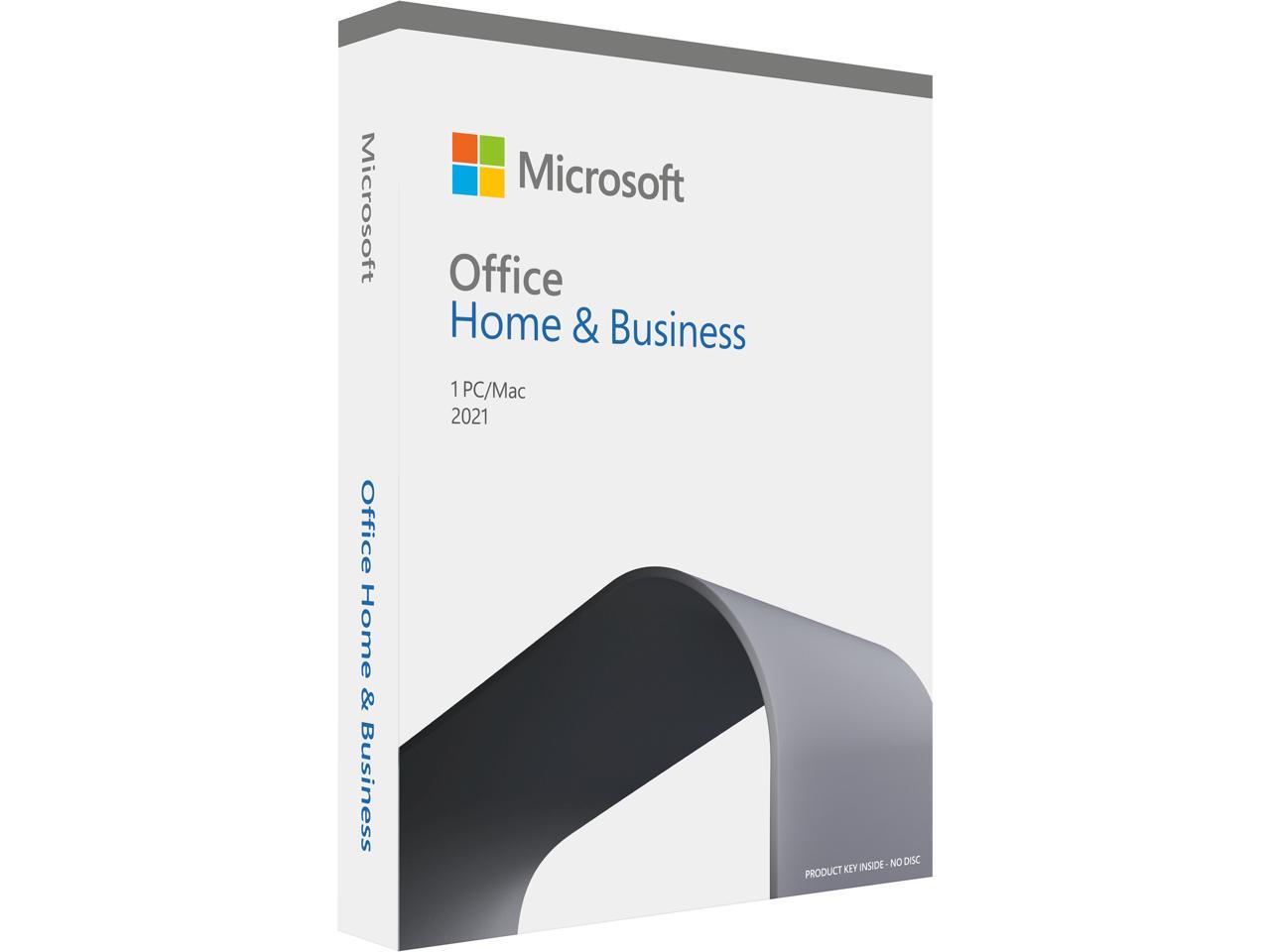 Microsoft Office Home & Business 2021 | One Time Purchase, 1 Device | Windows 10 and 11 PC/Mac Keycard