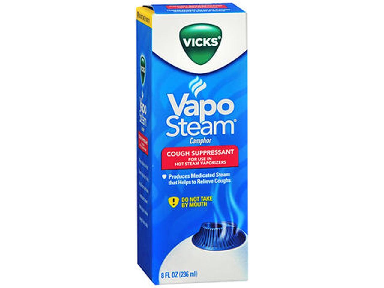 Vicks Vapo Steam Liquid Medication for Hot Steam Vaporizers - 8 oz